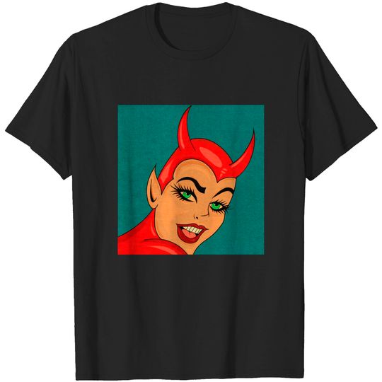 Discover Devil in Latex - Pop Art - T-Shirt