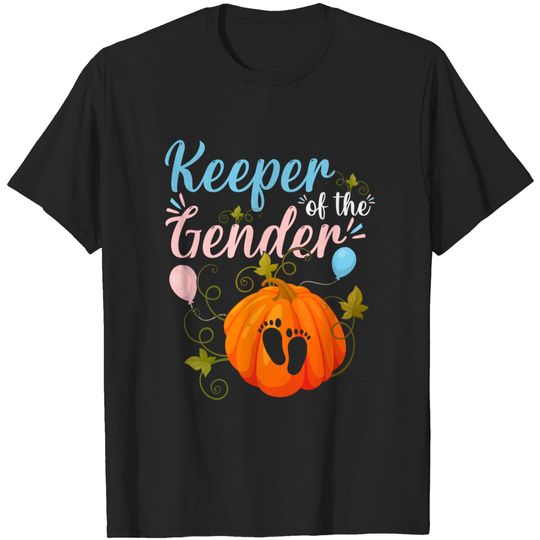 Discover Halloween Gender Reveal Keeper Of The Gender T-Shirt