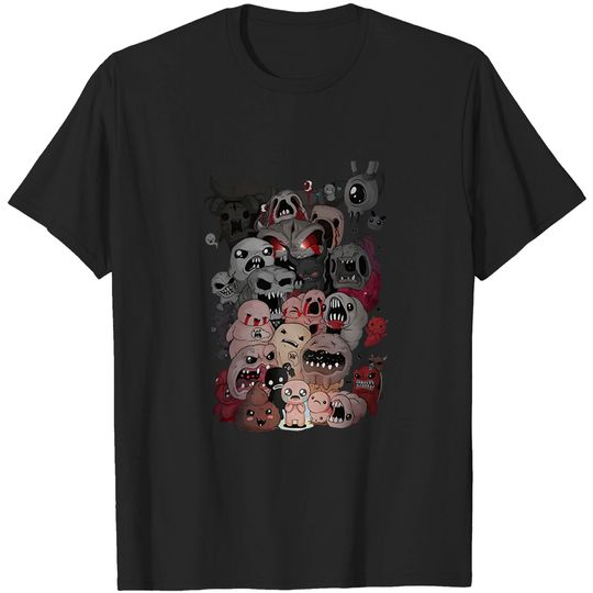 Discover Mens Womens Tshirt Binding of Isaac Fan Art Shirts for Men Women White Mothers Day Neck