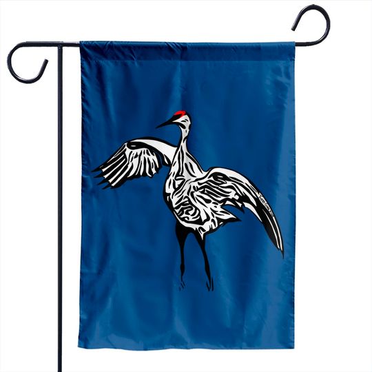 Discover Dancing Sandhill Crane Garden Flags