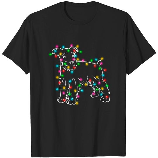 Discover Schnauzer Dogs Tree Christmas Sweater Xmas Pet Animal Dog T-Shirt