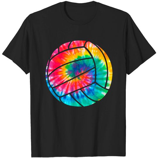Discover Volleyball Tie Dye Hippie Beach Volleyball Player Gift T-Shirt