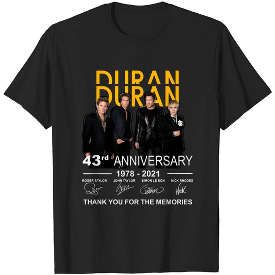 Discover Duran Duran 43 years anniversary T-Shirt