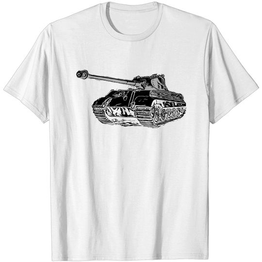 Discover Tiger II German Heavy Tank WW2 Panzer Armored - Tiger Ii German Panzer Tank - T-Shirt