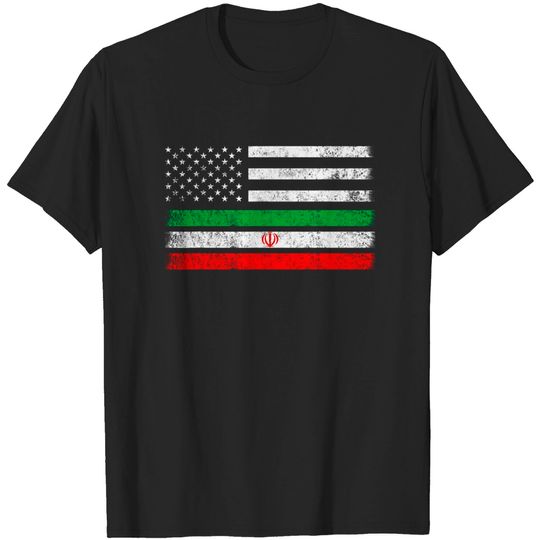 Discover Iranian American Flag USA Iran Shirt