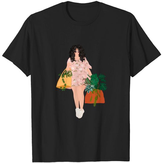 Discover Girl Plant Shopping 9 - Plant Mom - T-Shirt