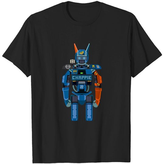 Discover Chappie flat fanart - Blue - T-Shirt