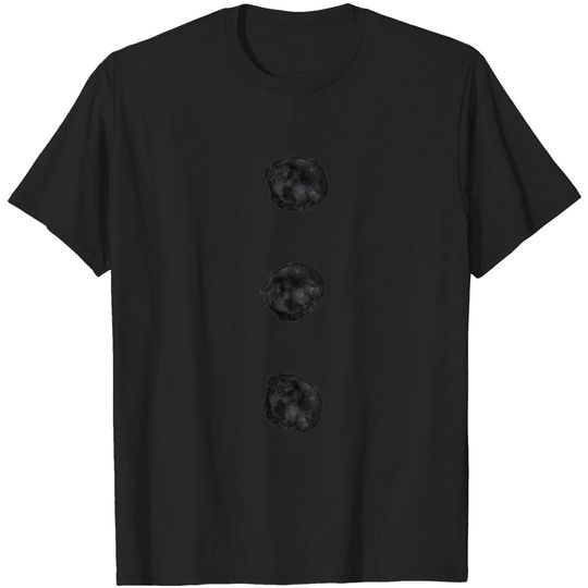 Discover Snowman Costume Shirt Three Black Buttons on White T-Shirt