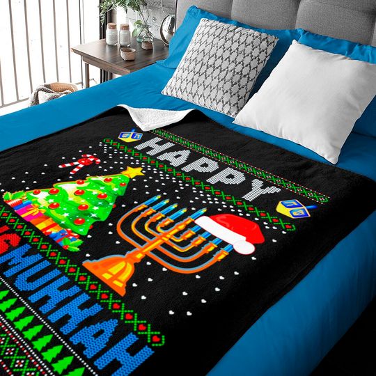 Discover Happy Chrismukkah Jewish Holiday Christmas Hanukkah Baby Blankets