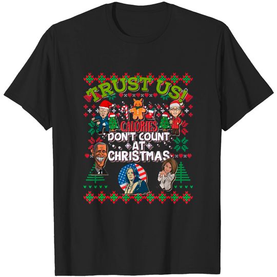 Discover Christmas Biden Fauci Obama Pelosi Kammie Funny Christmas T-Shirt