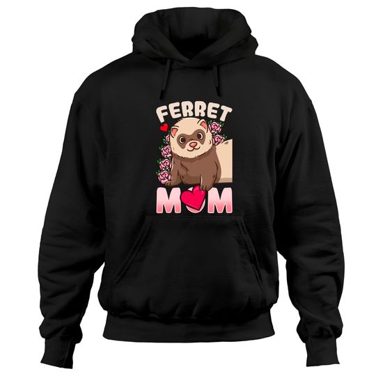 Discover Ferret Mom Gift for Lovers and Owners Pullover Hoodie