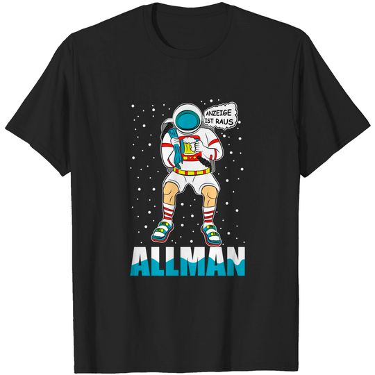 Discover Alman Astronaut German Meme Display Sandals Socks Beer T-Shirt