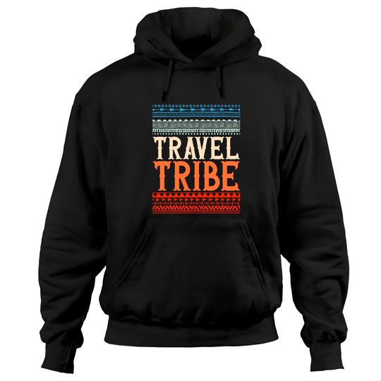 Discover Travel Native American Art Tribe Explorer Pullover Hoodie