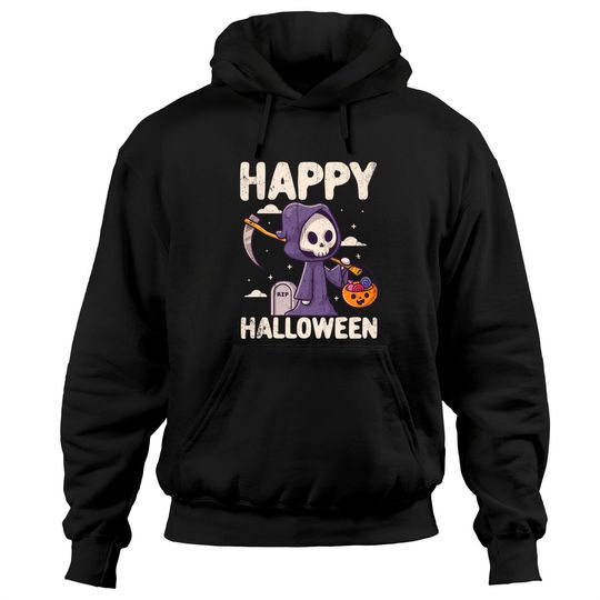 Discover Halloween Happy Pullover Hoodie
