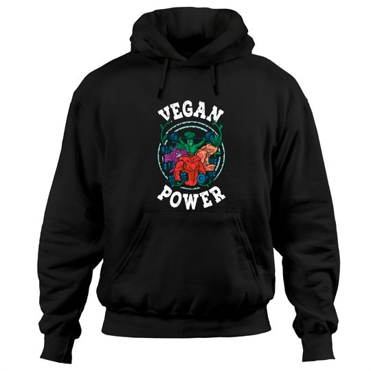 Discover Vegan Power Workout Vegetable Vegetarian Pullover Hoodie