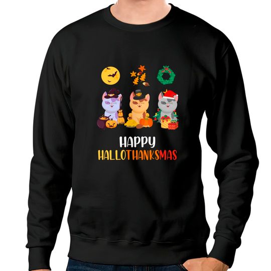 Discover Christmas Cat Sweatshirt