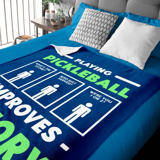 Discover Playing Pickleball Improves Memory Dink Player Baby Blankets