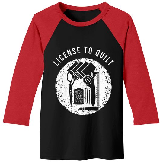 Discover Quilting and Patchwork Pullover Baseball Tees
