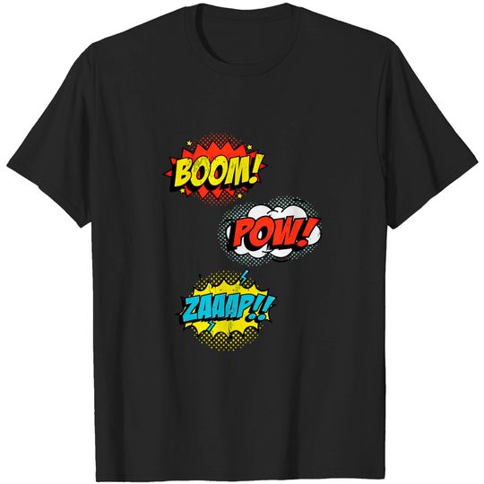 Discover Comic Book Pow Zap - Boom - T-Shirt