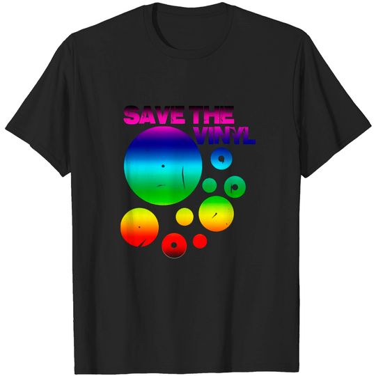 Discover Save The Vinyl, colored - Save The Vinyl Colored - T-Shirt