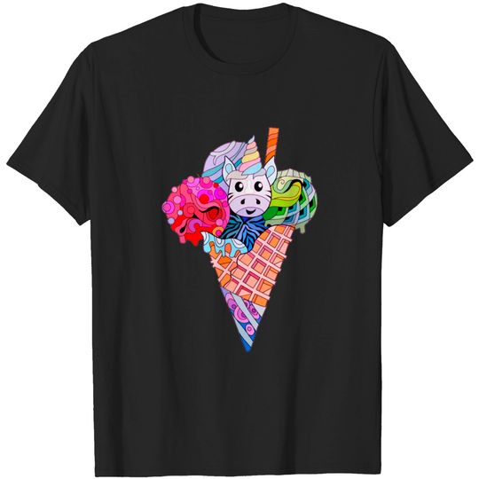 Discover Unicorn Ice Cream - Unicorn Ice Cream - T-Shirt