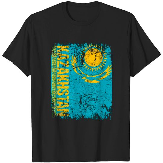 Discover Kazakhstan Flag T Shirt