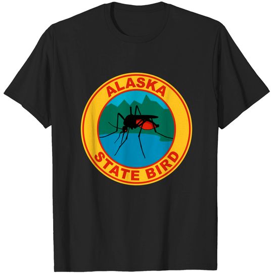 Discover Alaska State Bird Mosquito T Shirt