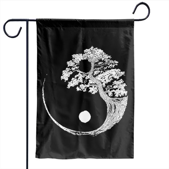 Discover Tao Symbol Garden Flags Yin Yang Bonsai Tree Japanese Buddhist Zen