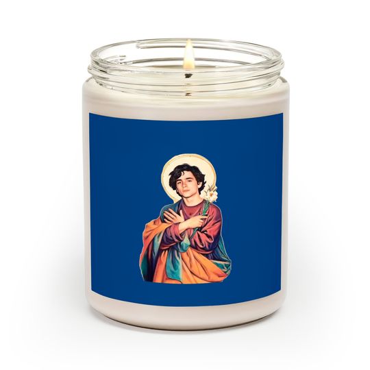 Discover Timothee Chalamet Saint/God Sticker - Timothee Chalamet - Scented Candles