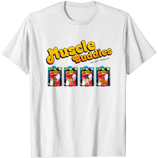 Discover MUSCLE BUDDIES SERIES 1 - Pro Wrestling - T-Shirt