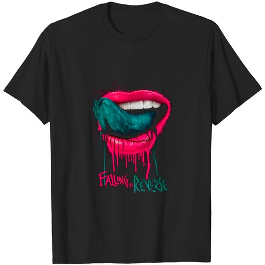 Discover pink lipstick falling in reverse the rest gift for fans and lovers - Falling In Reverse - T-Shirt