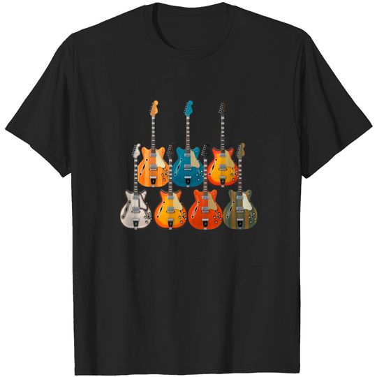 Discover 7 Hollow Body Guitars - Guitar - T-Shirt
