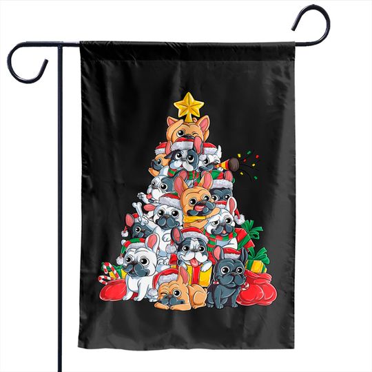 Discover French Bulldog Christmas Tree Dog Santa Xmas Garden Flags