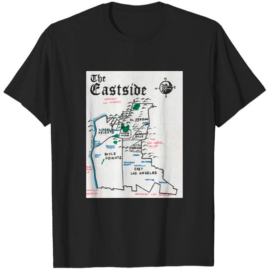 Discover The Eastside - Los Angeles - T-Shirt