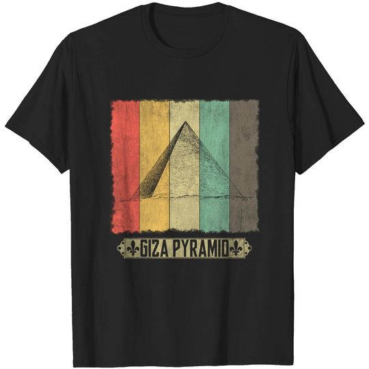 Discover Giza Pyramids Ancient Egyptian Architecture T Shirt