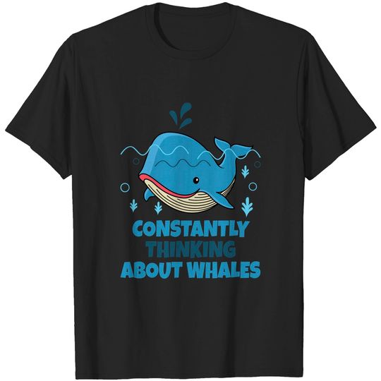 Discover Cute Ocean Blue Whale Lovers T-Shirt