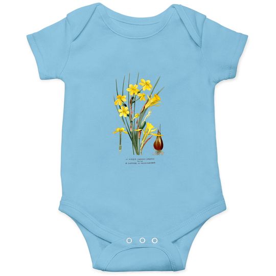 Discover Daffodil Flower botanical Narcissus Pseudonarcissus Onesies