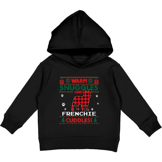 Discover French Bulldog Christmas Pajama Dog Ugly Christmas Sweater Kids Pullover Hoodies