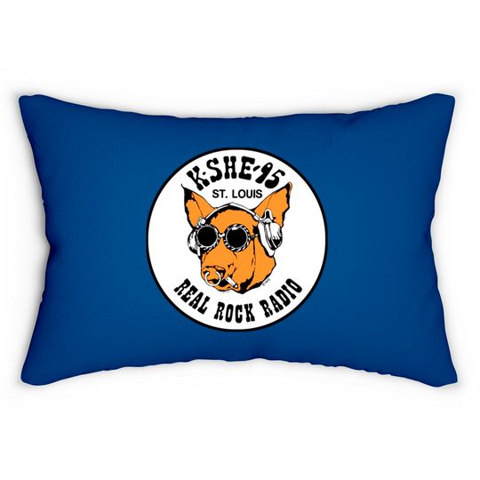 Discover KSHE 95 real rock radio station St. Louis area Lumbar Pillows