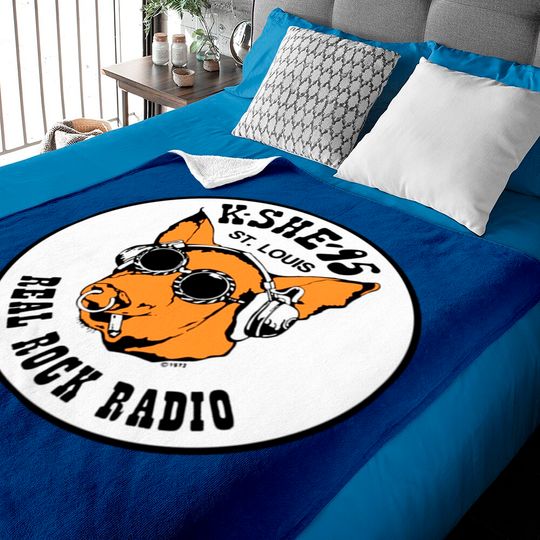 Discover KSHE 95 real rock radio station St. Louis area Baby Blankets