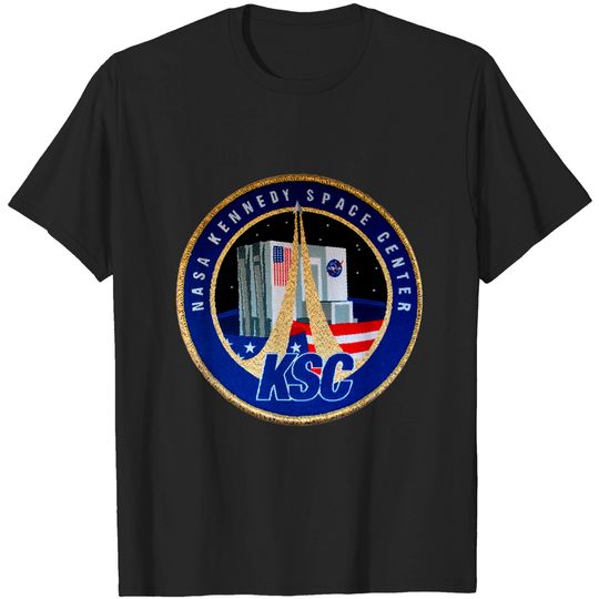 Discover Kennedy Space Center Logo: New Logo - Kennedy Space Center Logo - T-Shirt
