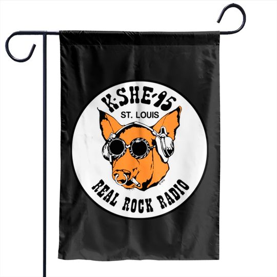 Discover KSHE 95 real rock radio station St. Louis area Garden Flags