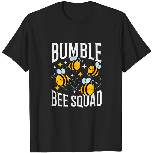 Discover Bumble Bee Squad Honey Funny Beekeeper Apiarist Gift T-Shirt