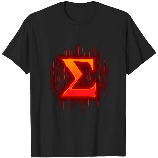Discover Greek Sigma - Orangey Red - Sigma - T-Shirt