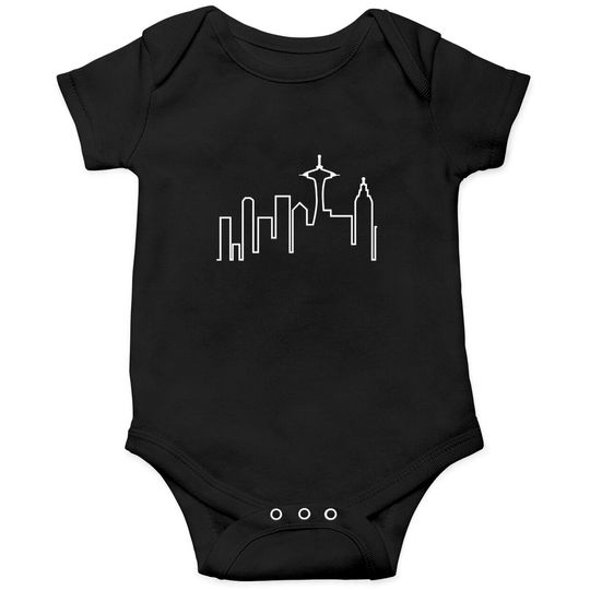 Discover Seattle Skyline (Frasier) - Frasier - Onesies