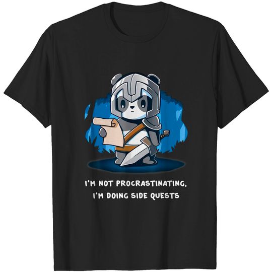 Discover I'm Not Procrastinating I'm Doing Side Quests Panda T-Shirt