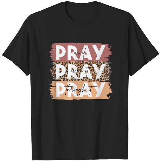 Discover Leopard Pray On It Christian T-Shirt