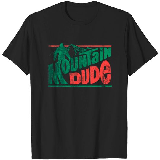 Discover Mountain Dude, distressed - Sasquatch - T-Shirt
