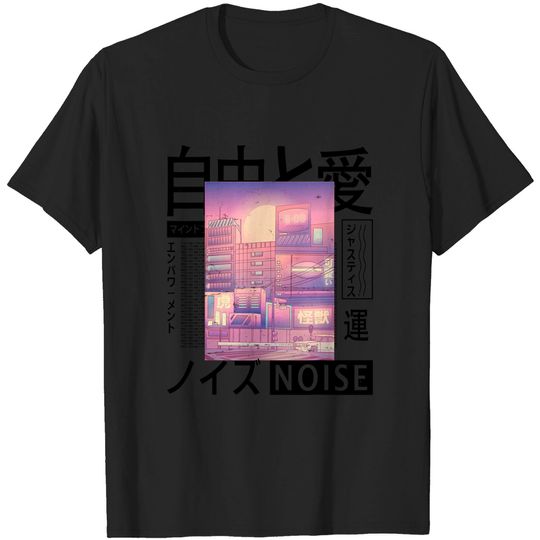 Discover City Aesthetic T-Shirt Vaporwave - Kawaii Aesthetic - Japanese Korean - Tokyo City