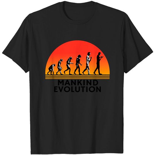 Discover Vintage Mankind Evolution - Evolution Of Man - T-Shirt
